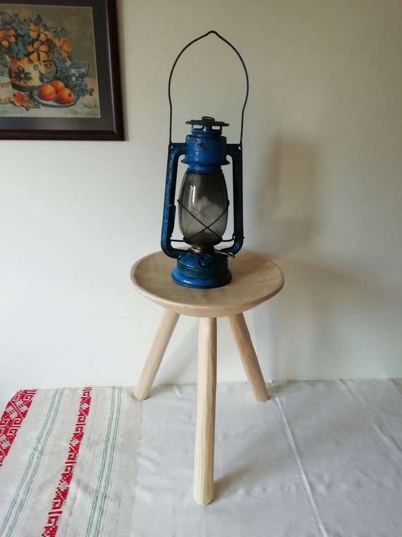 Ancienne lampe à pétrole vintage Feuerhand storm cap bleu - France