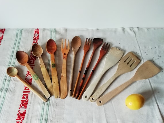 Comprar Set de 6 Utensilios de Cocina de Madera Bambú