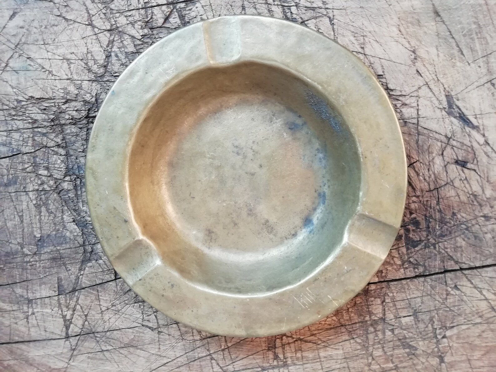 Vintage Solid Brass Bronze Pewter Ashtrays. Mid Century Etsy