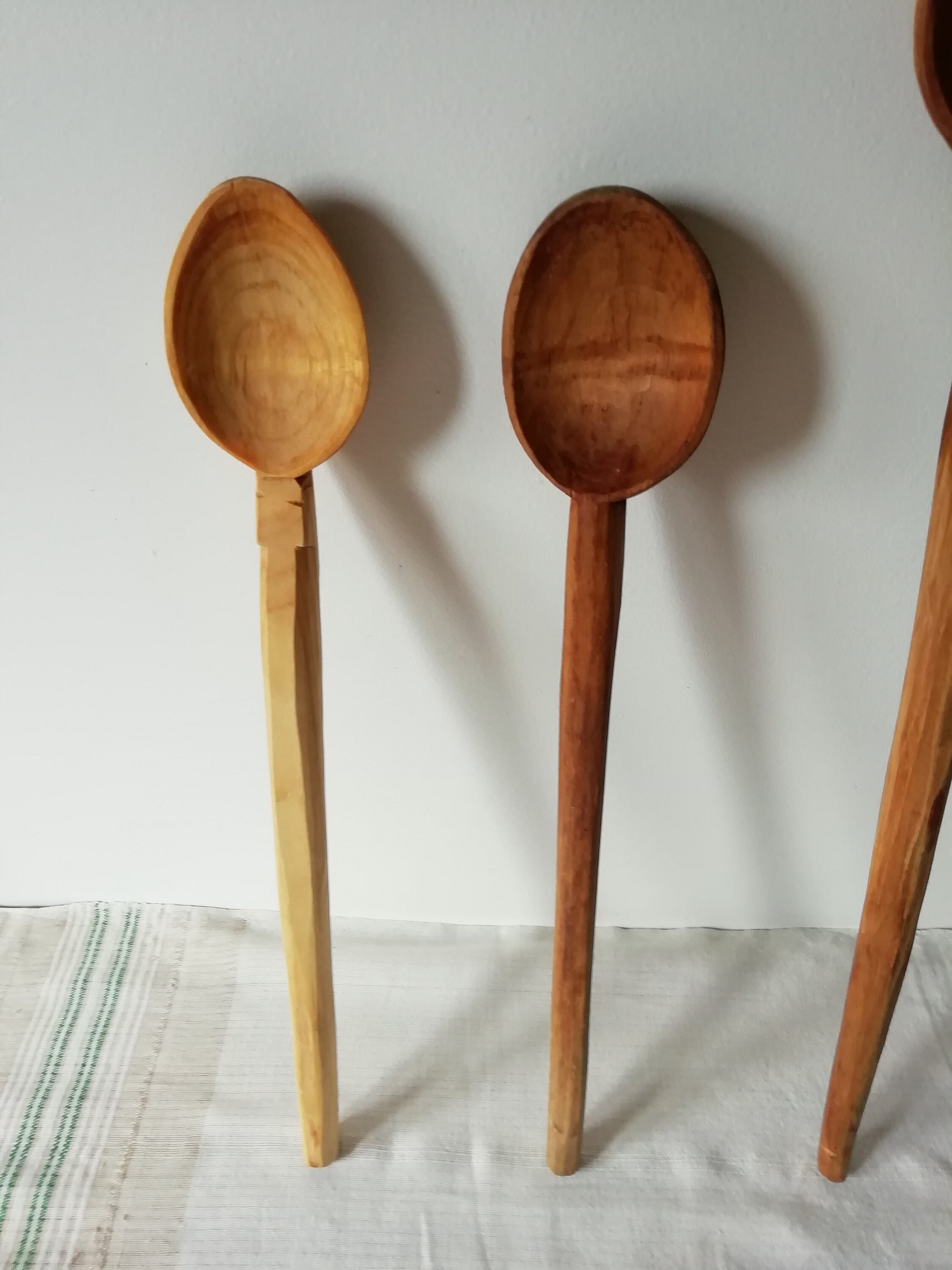Ustensiles De Cuisine En Bois - Set De 4 (spatule, Cuillère, écumoire, Fourchette) | Bois D'acacia Naturel