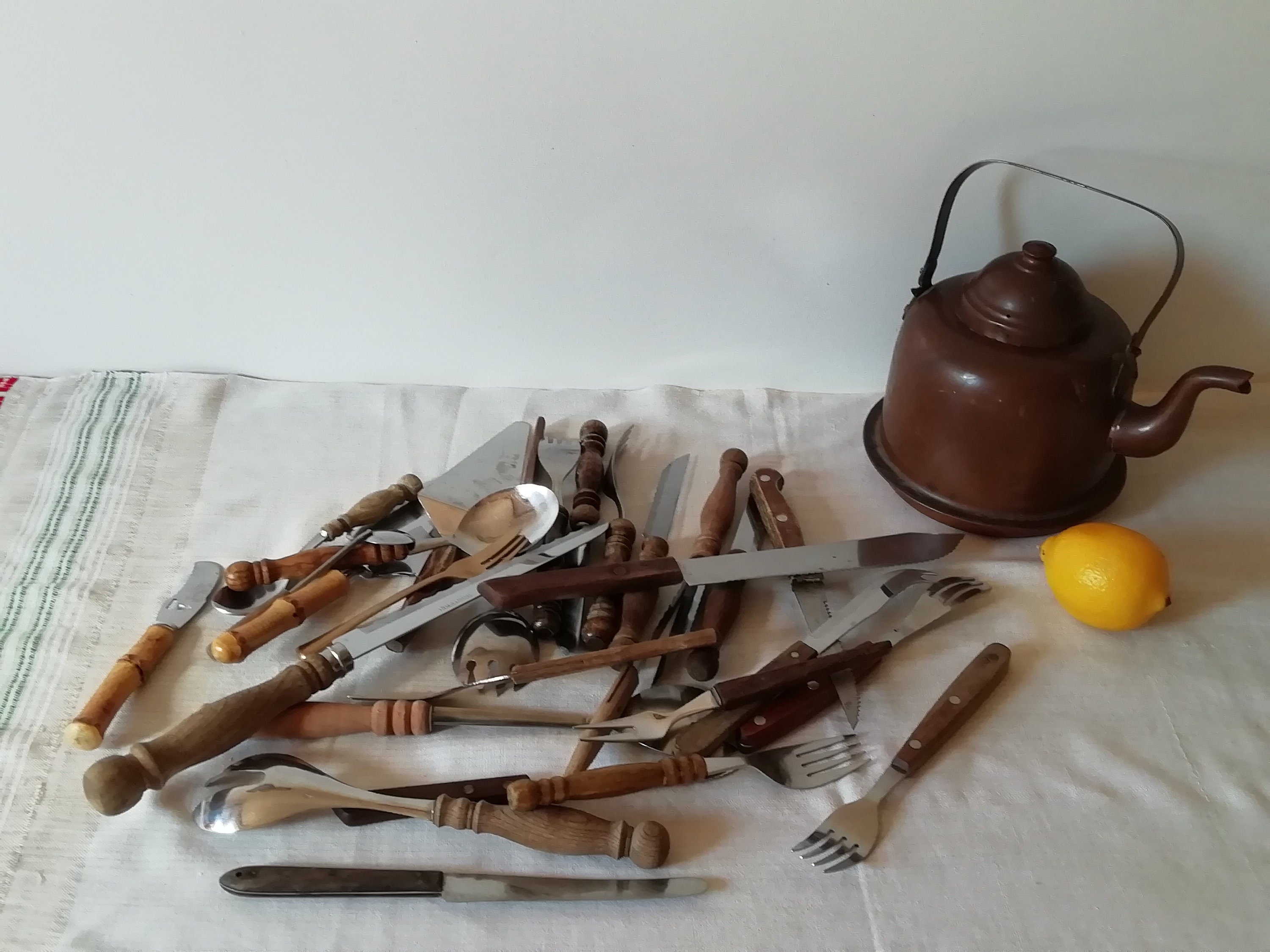 Rare Antique 28 Kitchen Utensils Kitchenware Set, Vintage