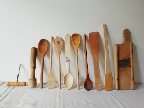 Houten lepel om te koken, 5 stuks honinglepels van hout