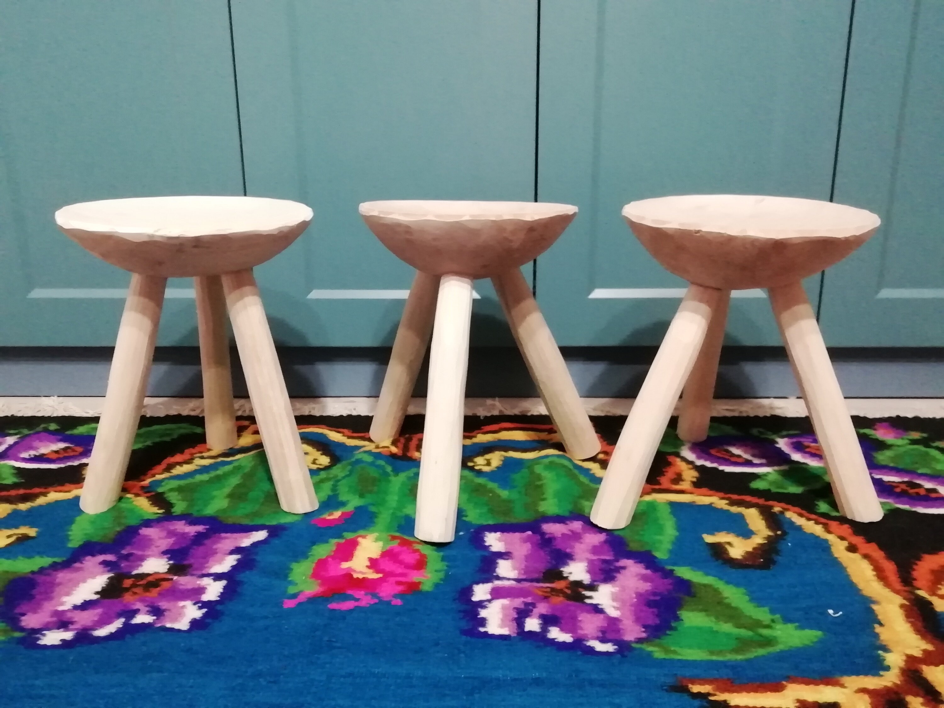 Nagpew Supporto Per Piante In Legno Di Pino – Sgabello Per Fiori Con Piedi Intagliati Vintage – 24,8x14 Cm – Per Interni - 4