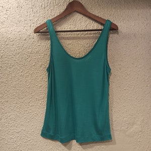 90s Small Super Soft Chic Sport Tank Top Aqua Blue Light Wash Womens  Athletic Runners Top Summer Surf Beach Coverup USA Style Casual Boho 
