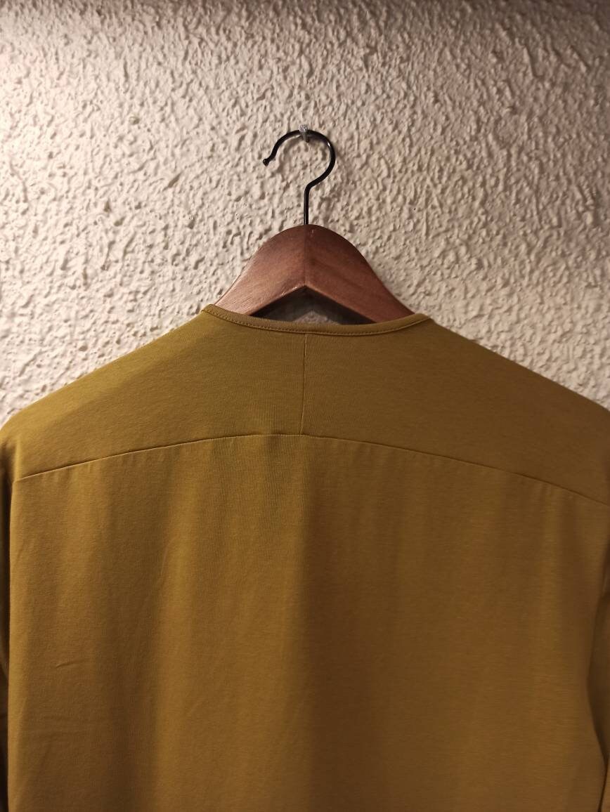 PROENZA SCHOULER White Label Long Sleeve Keyhole Top in Olive - Etsy