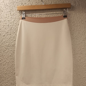 DRIES VAN NOTEN Slips On Mini Skirt White size Small authentic New !!!!!!