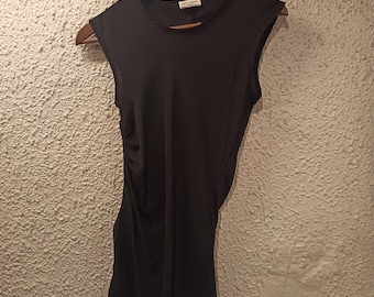 DRIES VAN NOTEN Slim fit Tulle Top Black size Small  authentic New !!!!!