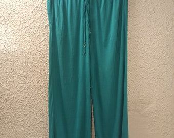 DRIES VAN NOTEN High-Rise Tracking Pants Turquoise size Small New !!