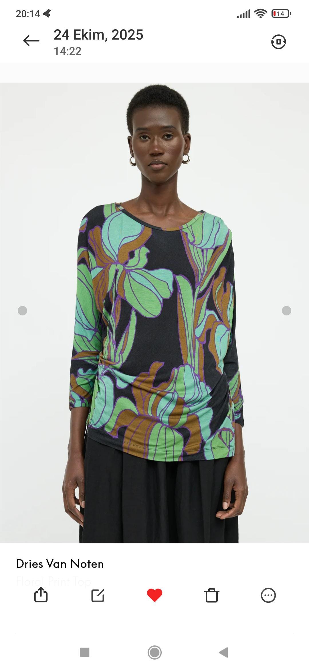 DRIES VAN NOTEN アシンメトリーデザインカットソー DRIES VAN NOTEN アシンメトリーデザインカットソー DRIES VAN NOTEN