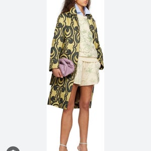 ドリスヴァンノッテン 幾何学柄 ノースリーブ ニット ブルー サイズ