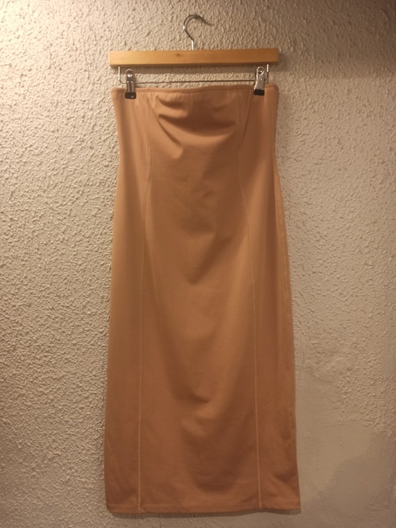 DRIES VAN NOTEN Strapless Tube Midi Dress Beige/ Natural Size Large New !!!  - Etsy