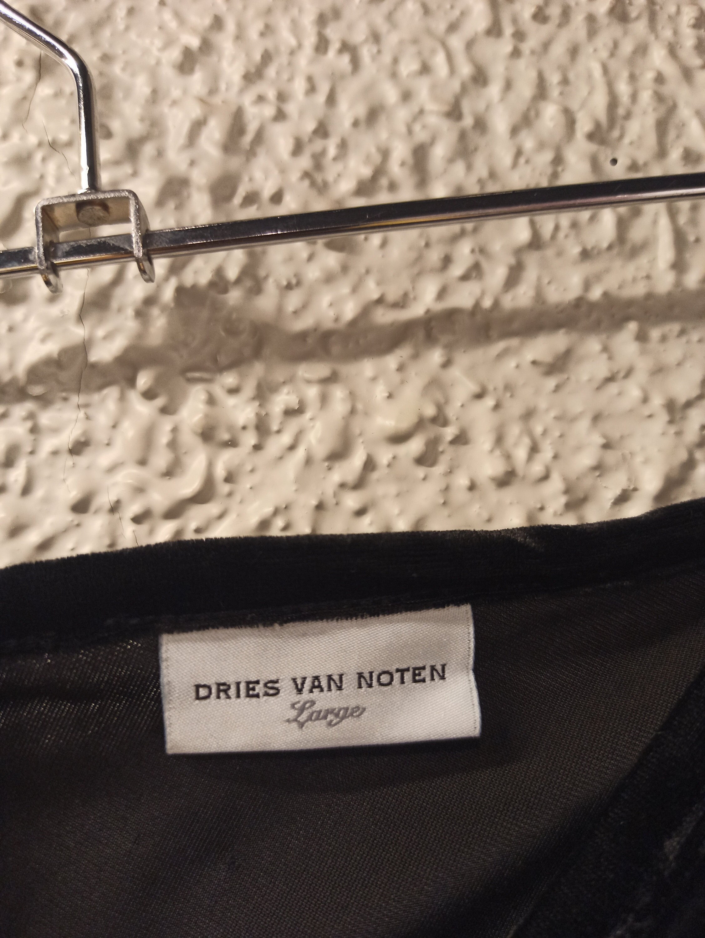 【関税&送料込】Dries Van Noten Black Velvet Skirt DRIES VAN NOTEN Velvet Midi Skirt Black Size: Large