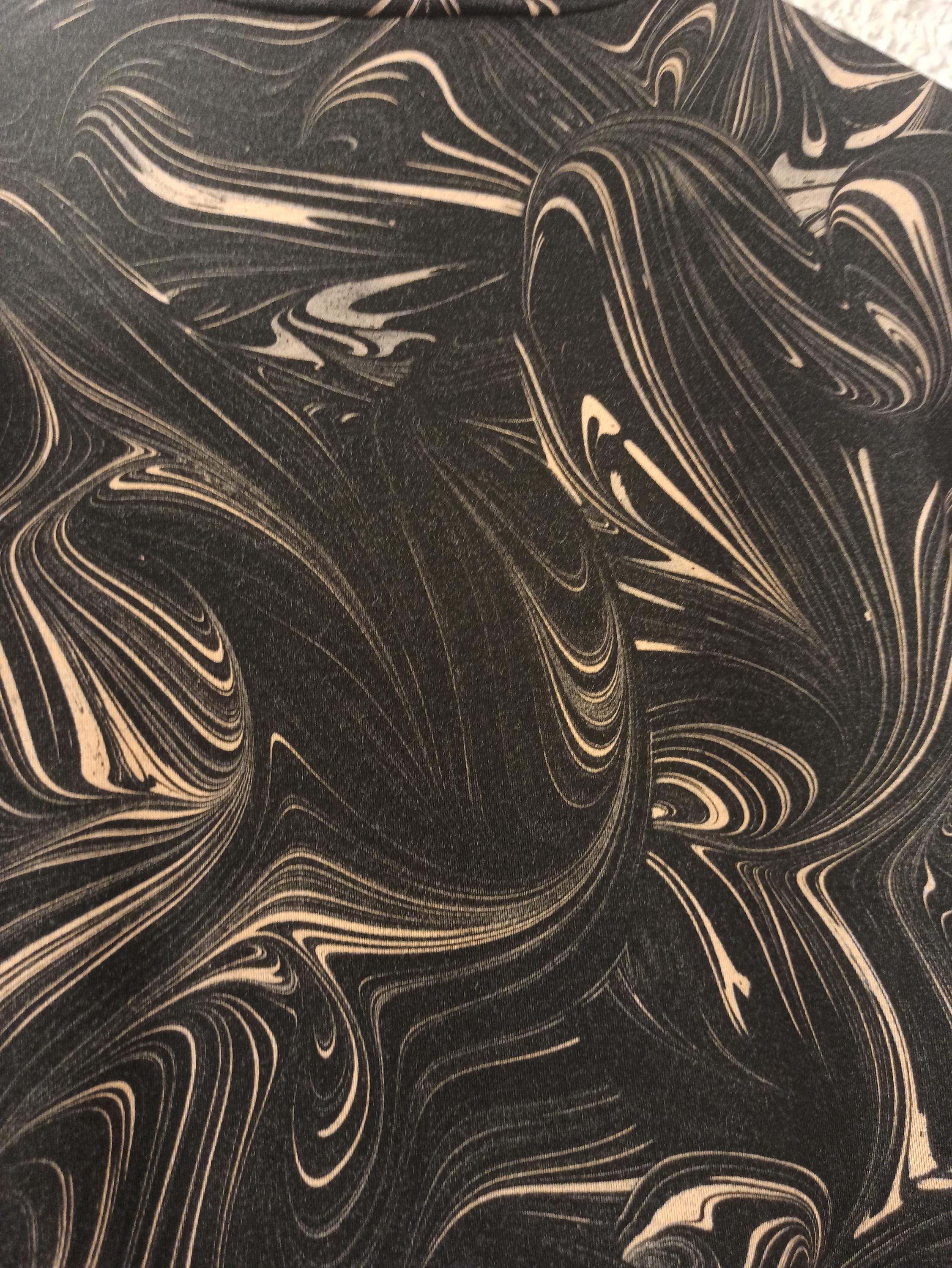 DRIES VAN NOTEN Abstract Printed Turtleneck Jersey Top