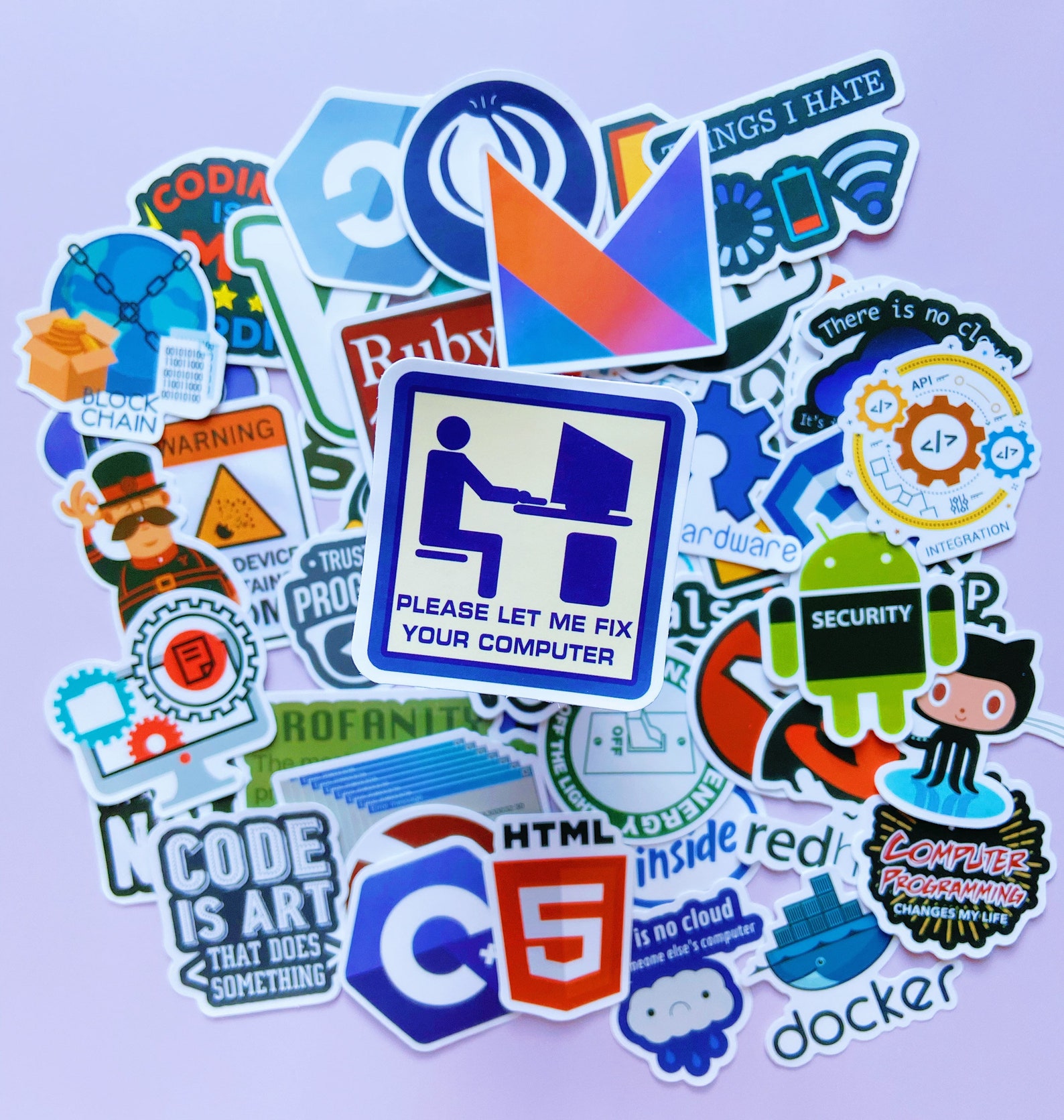 Programming Sticker Pack-coding Stickers-waterproof - Etsy UK