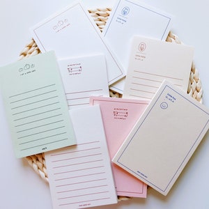 Simple Notepads-Memopad-Lined Paper-Scratch Pad-Stationary-Scrapbooking-Back to School Supplies