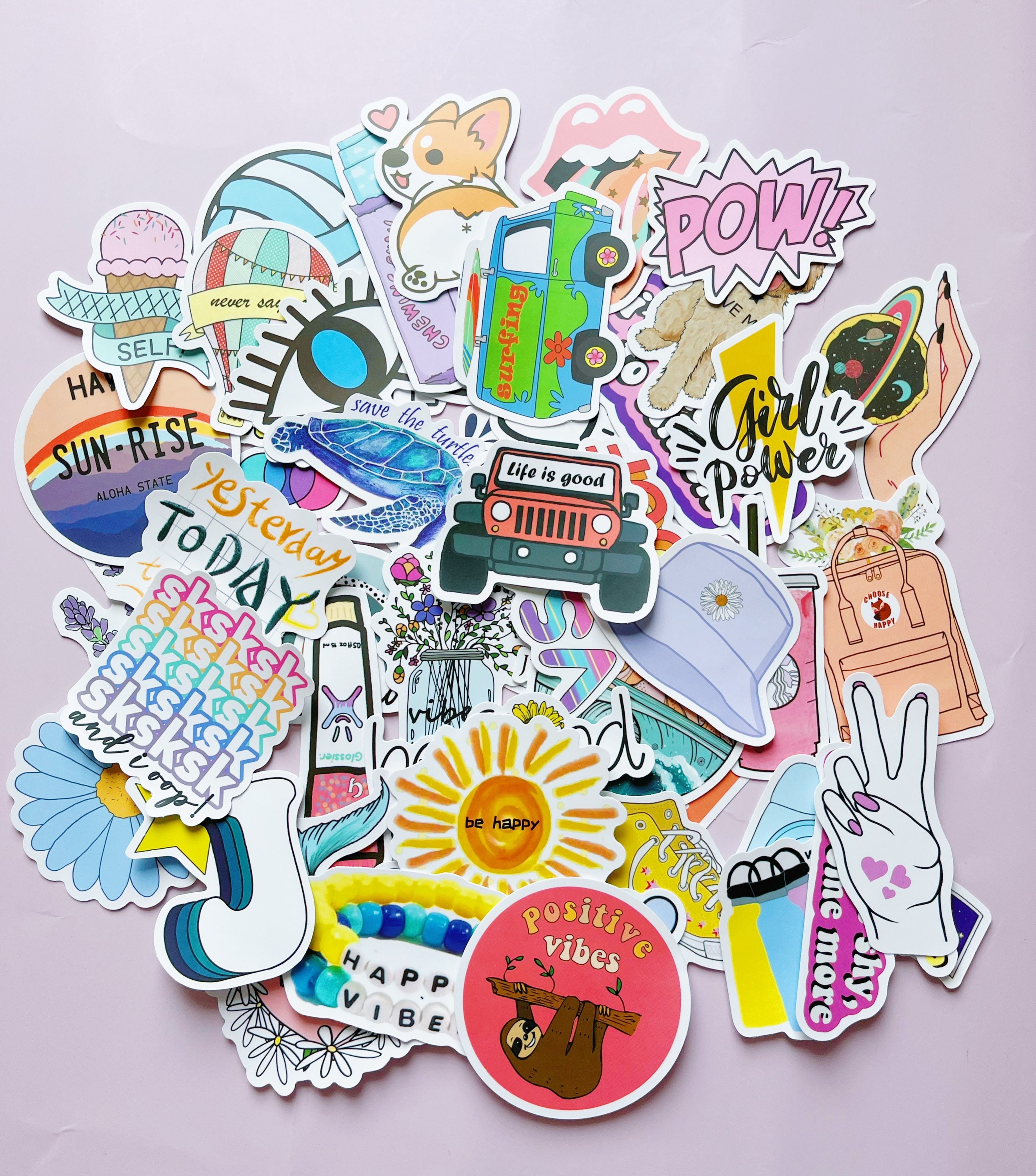 160 PCS Stickers Pack , Colorful VSCO Waterproof Stickers, Cute Aesthetic  Stickers. Laptop, Water Bottle, Phone, Skateboard Stickers for Teens Girls  Kids, Vinyl Sticker. 