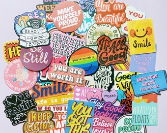 Stickers for Inspiration Yoga Gifts Positive Affirmations Waterproof laptop sticker Spiritual Gifts for Her Stars Vinyl Stickers