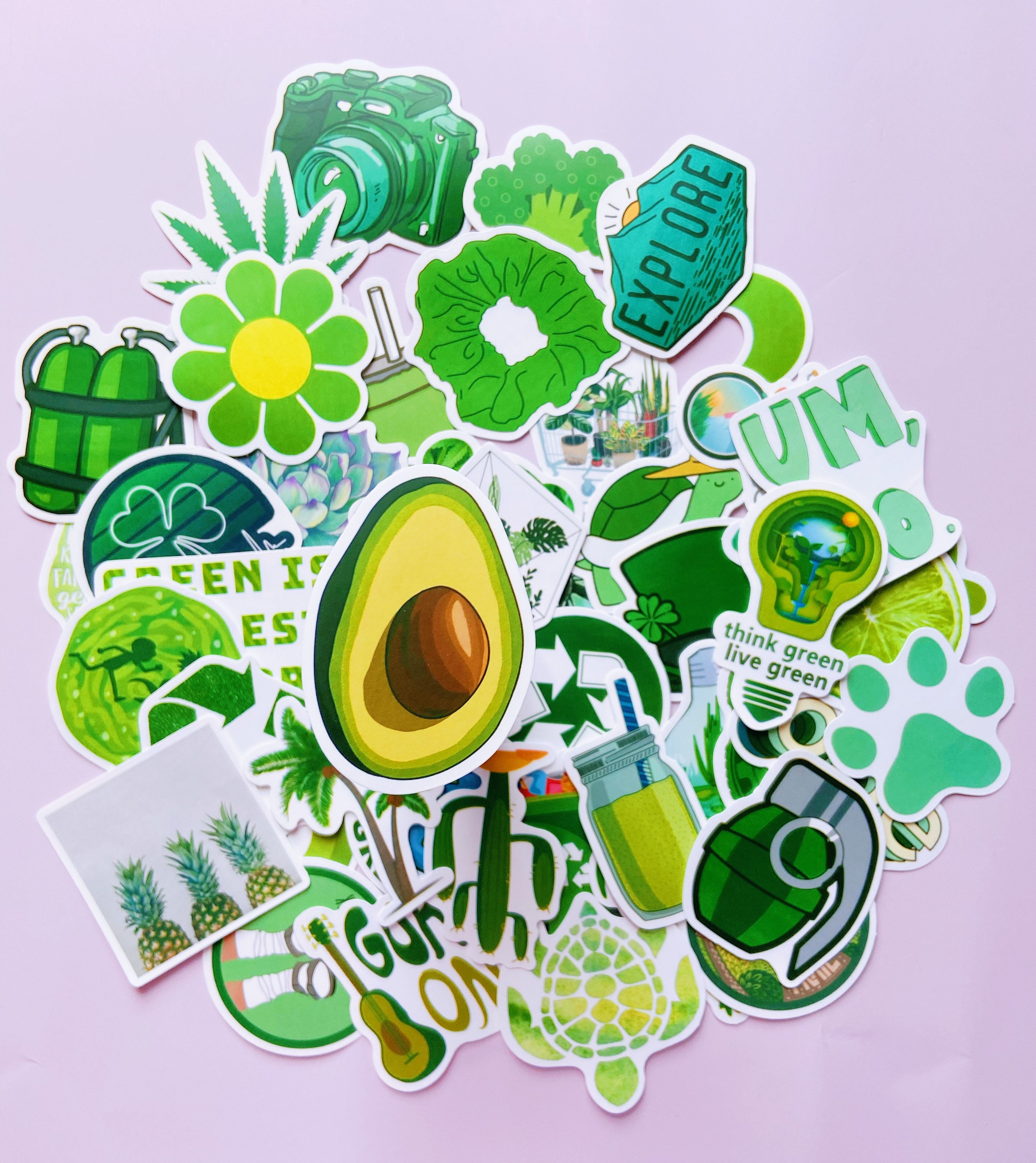VSCO Aesthetic Stickers Green
