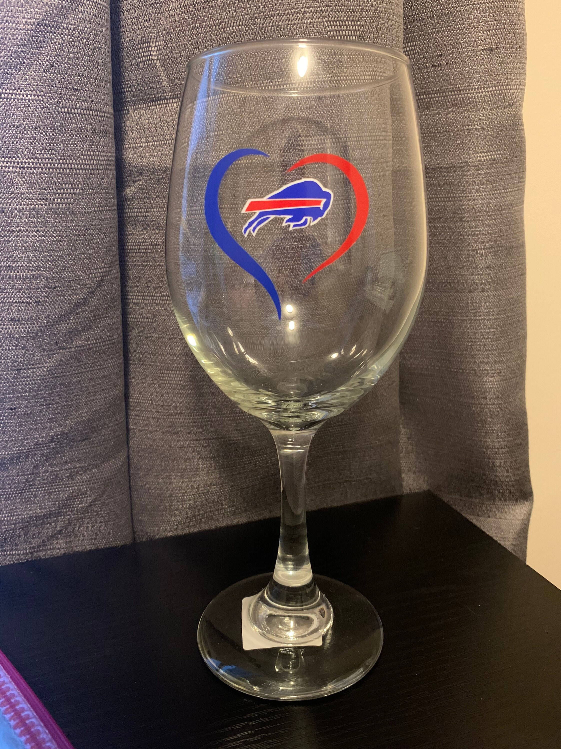 Buffalo Bills Wine Glass Etsy