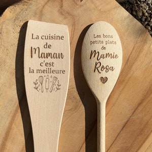 Personalized wooden spoon Personalized wooden spatula Personalized wooden cutlery Personalized kitchen utensils