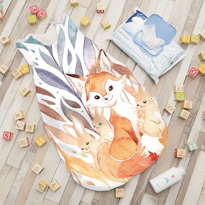 Little Fox Baby Soft Sleeping Bag. Original baby gift.