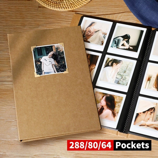 Mini Photo Album 288/80/64Pockets Compatible with Fujifilm Square Instax SQ1,SQ6, SQ10,SQ20,SP3