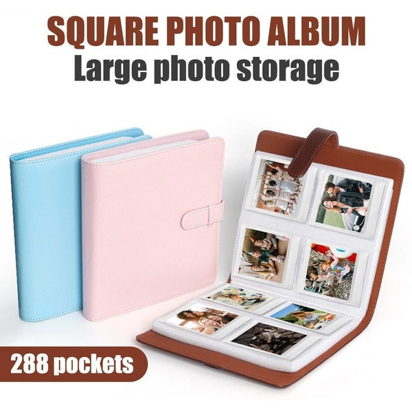 Album photo 1 pièce, 288 pochettes pour appareil photo Instax Square SQ1/SQ6/SQ10/SQ20/SQ40 Kodak Mini 3 Square, Mini Shot 3 Square