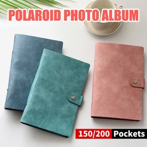 150/200 Pockets Photo Album for Fuji Instax Mini 7 8 9 11 25 70 90 Link Instant Film, Credit Card Size Photo Storage