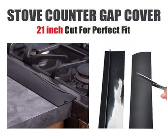 2pcs 21" Kitchen Stove Counter Gap Silicone Cover Filler Strip Oven Guard Seal Slit