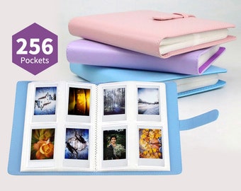 256 Pockets PU Cover Polaroid photo album Instax Mini Photo Album for Fujifilm Instax Mini Customised retro memory