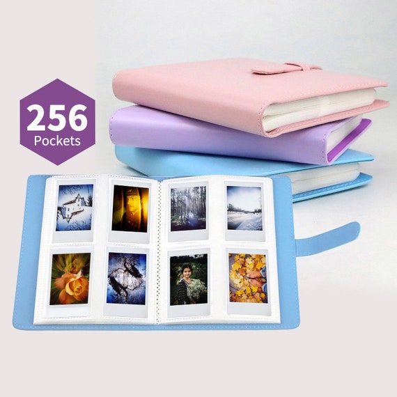 256 Pockets PU Cover Polaroid Photo Album Instax Mini Photo Album for  Fujifilm Instax Mini Customised Retro Memory 