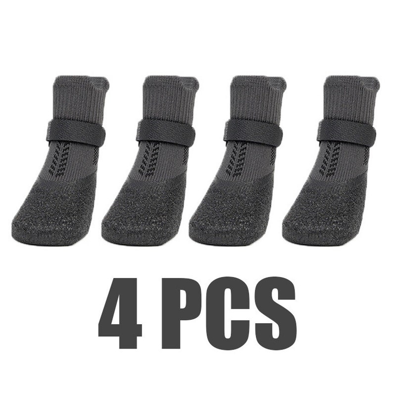 Pet supplies, dog shoes, dog socks,dog paw protection, antifreeze snow boots, winter dog shoes, keep dirty and do not fall off Black