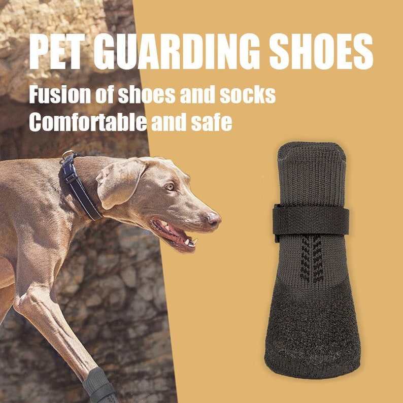 Pet supplies, dog shoes, dog socks,dog paw protection, antifreeze snow boots, winter dog shoes, keep dirty and do not fall off image 1