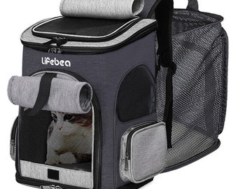 1pc Cat Backpack Carrier,breathable Dog Carrier - Cat Bag For