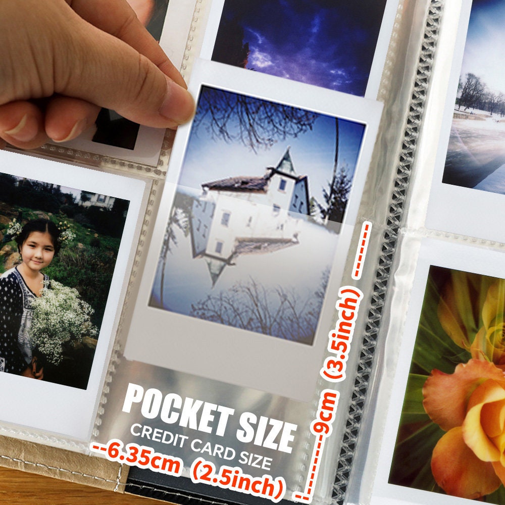  288 Pockets Photo Album for Fujifilm Instax Mini Camera, 3 Inch  Polaroid Album Book PU Leather Photo Album for Mini 12 11 Instant Camera  (Pink) : Everything Else