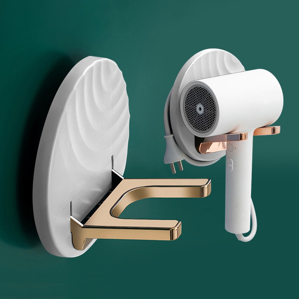 Hair Dryer Holder Wall-Mounted Dryer Cradle Hairdryer Support