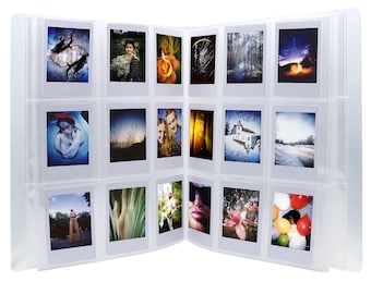 Large capacity Solid color simple transparent plug-in photo album Instax Mini Photo Album Picture Case for Fujifilm Instant