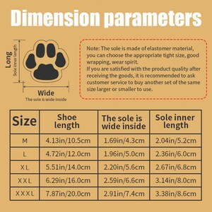 Pet supplies, dog shoes, dog socks,dog paw protection, antifreeze snow boots, winter dog shoes, keep dirty and do not fall off image 2