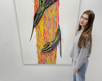 3D Hands Wall Art: Modern Pop Art Sculpture