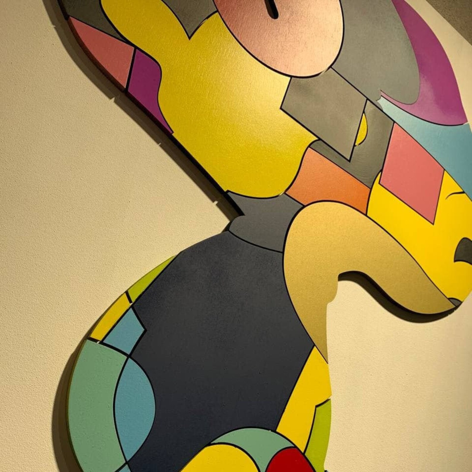Imagen de madera 3D Kaws No One's Home Pop Art Wall Etsy