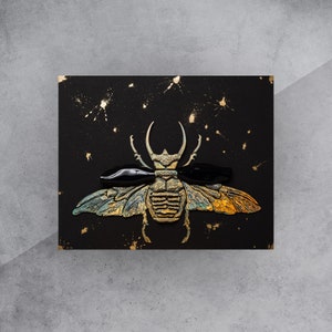 Bitcoin Wall Art 3d Skarabaeus Art Engrave Wall Art Gold Leaf Painting Modern Sculpture 3d Bee Wall Art Handmade Artwork