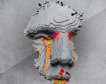 Wooden Man Wall Sculpture: Limited Edition Layered Art