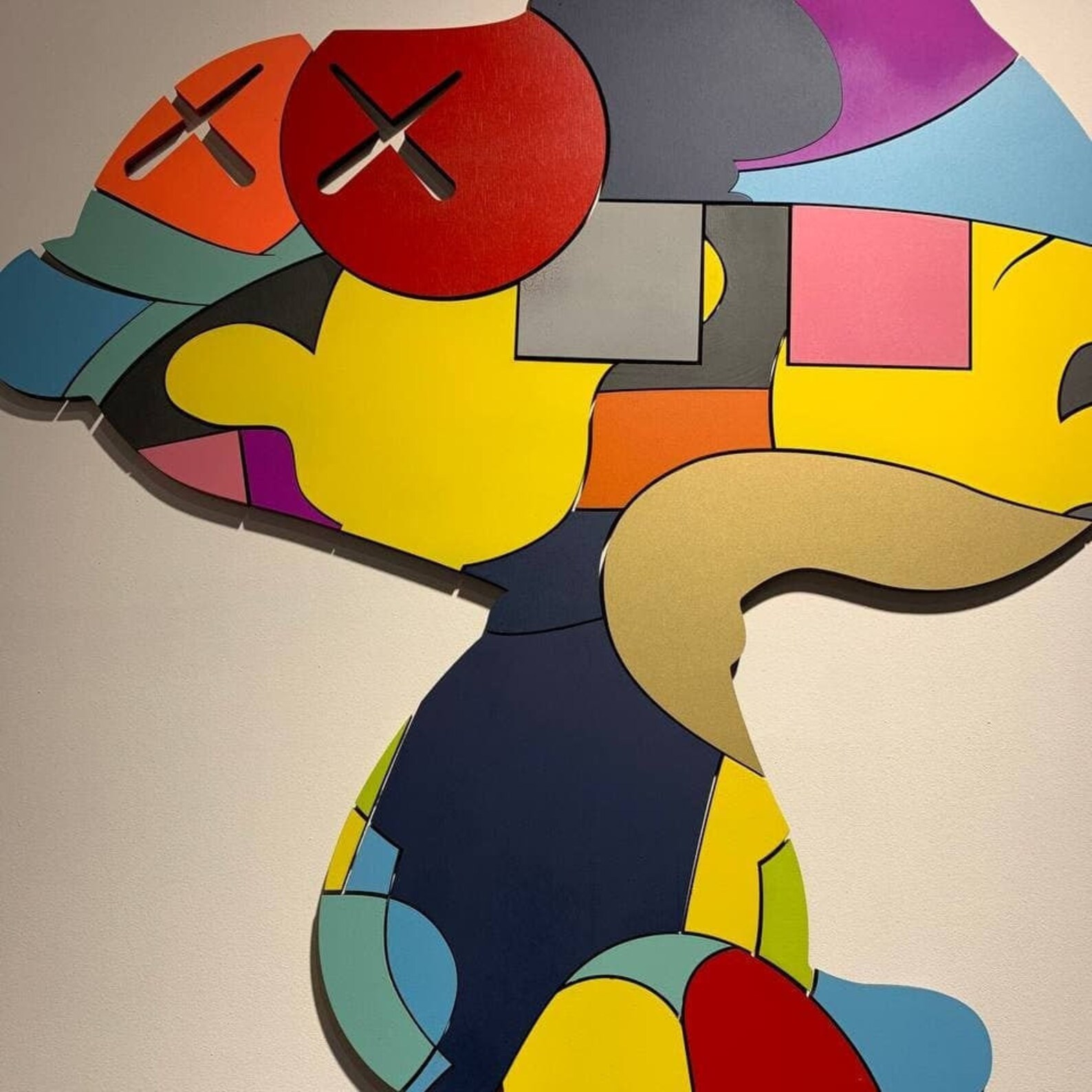 Imagen de madera 3D Kaws No One's Home Pop Art Wall Etsy
