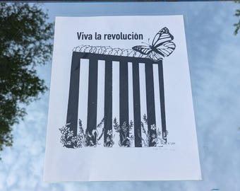 Siebdruck ""Viva La Revolucion""