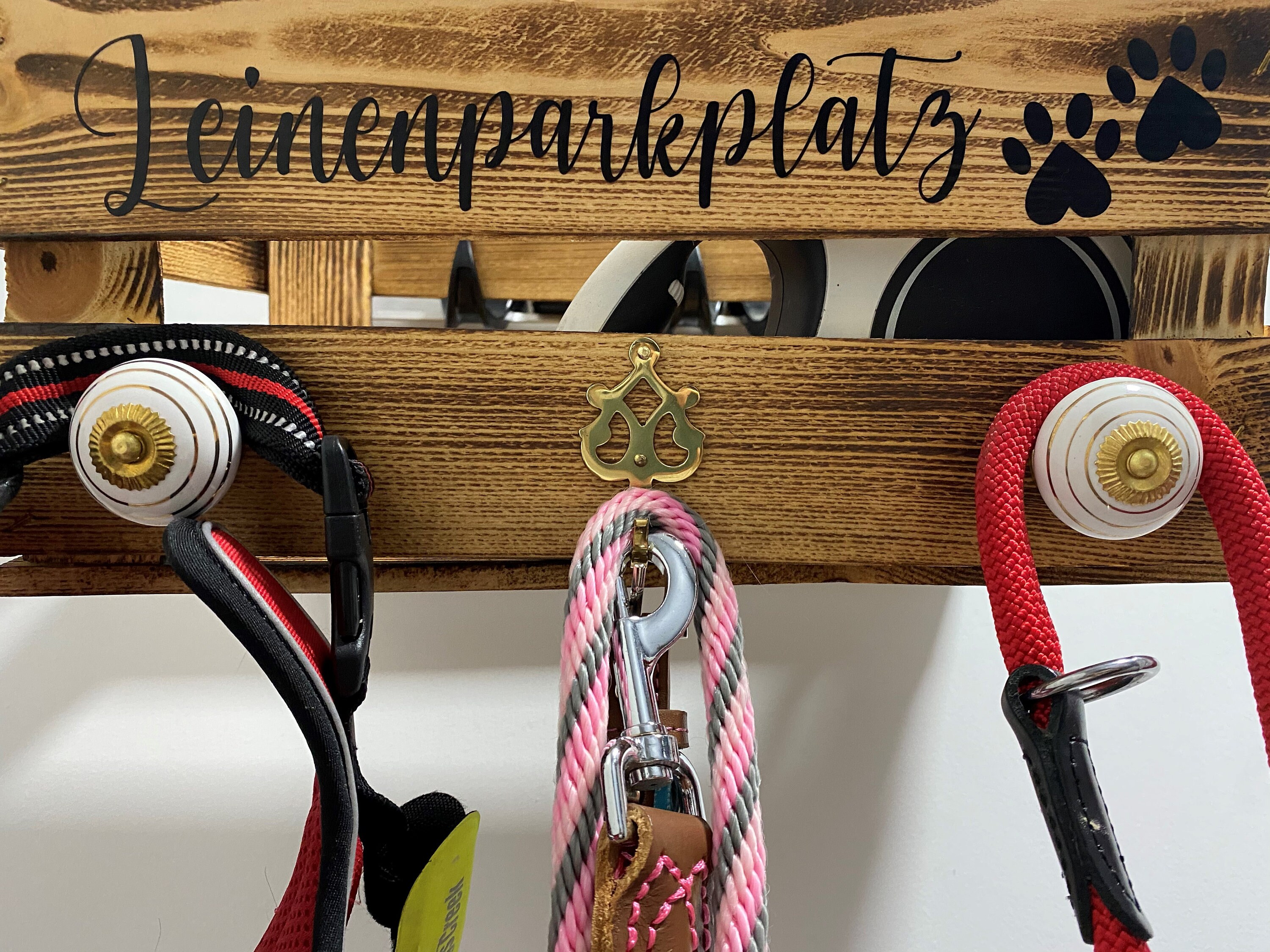 Leinenparkplatz Hund Personalisierbar Leinenhalter Leine Etsy