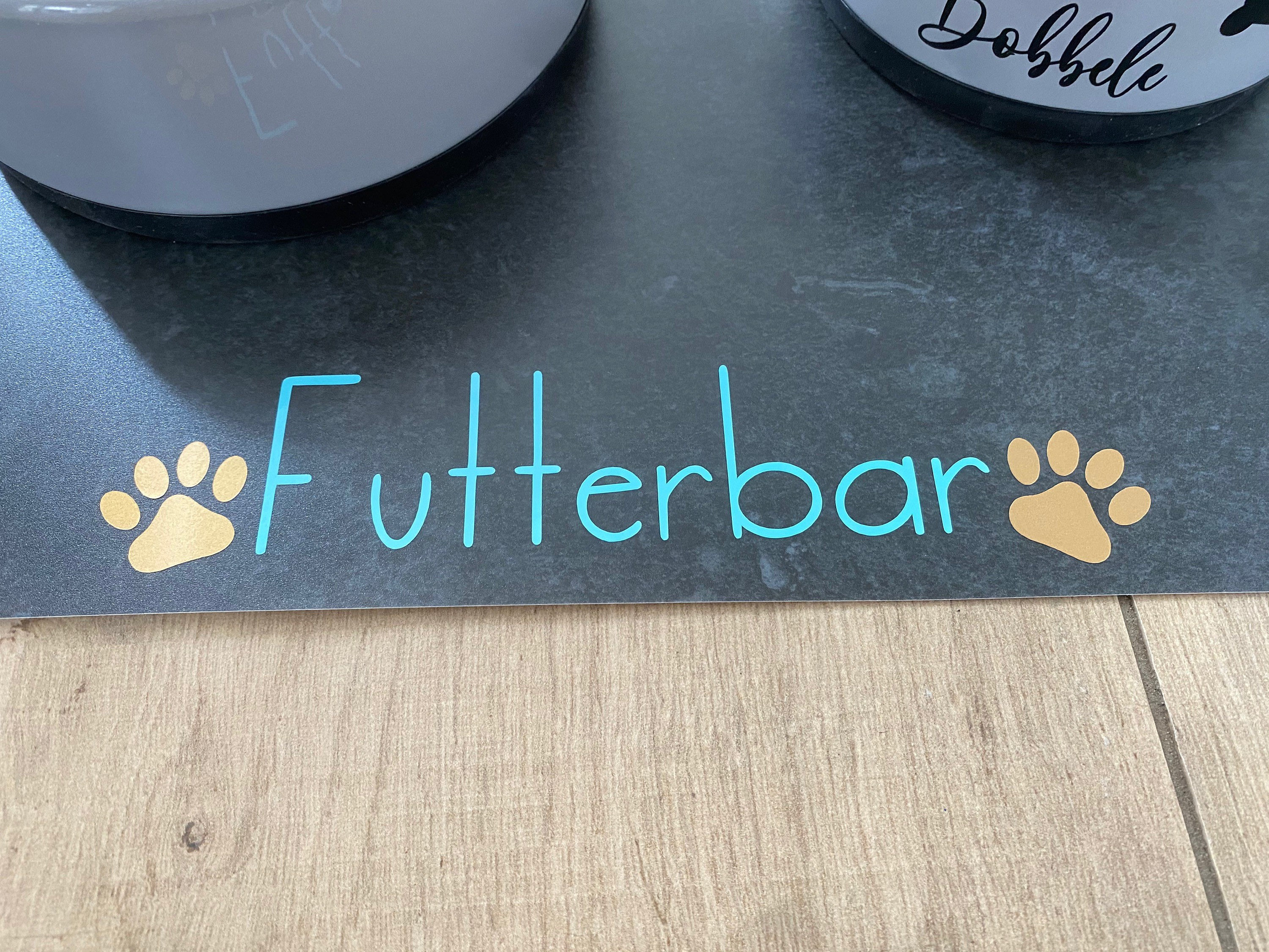 FressnapfUnterlage mit Wunschname Napfunterlage für Hund und Etsy