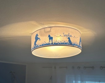 Personalisierte Wandelampe, personalisierte Deckenlampe, Pferd, Hund,