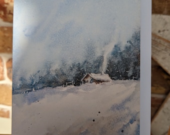 Individual Christmas card | watercolor artist card