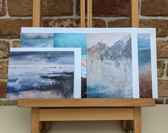 Original watercolour A6 artists cards - Selection of seascape designs, ideal for birthdays, anniversaries, thank you cards for the art lover