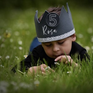 Birthday crown | Felt birthday crown | ONE | Birthday photoshoot | Felt | I&#39;m turning one | Personalizable | Handmade